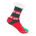 Women Christmas Fuzzy Fluffy Plush Slipper Socks